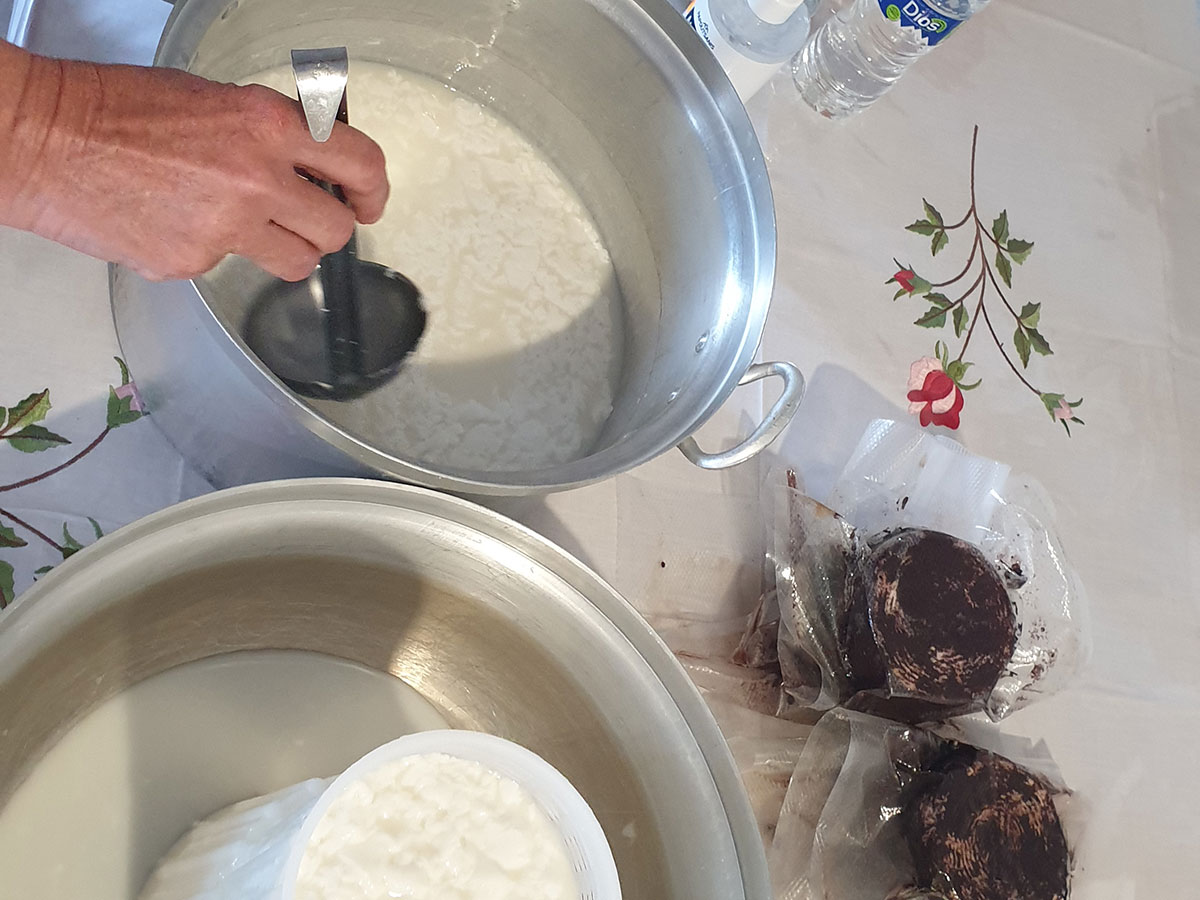 Traditional cheese making in Sifnos